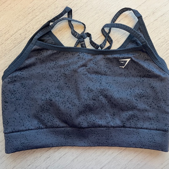 Gymshark Speckled Blue Sports Bra - Picture 4 of 6
